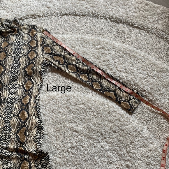 Snakeskin animal print sexy mini dress NWT small large - Picture 14 of 16
